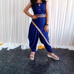 Self Designed Indowestern Dhoti Kurti With Belt