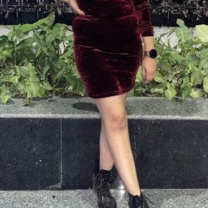 Velvet Sexy Partywear Dress