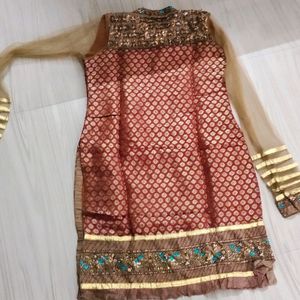 Heavy Cutdana N Sequence Work Kurta Set