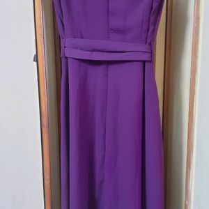 Beautiful Purple Gown Style Dress