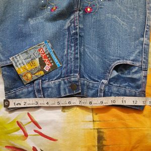 Bootcut Embroidered Jeans