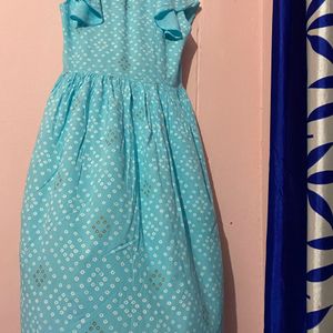 Sky Blue - Ankle Length Gown For Summers