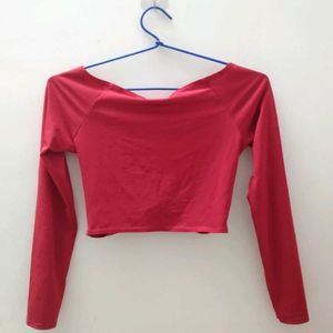 Beautiful Red Partywear And Casual Top