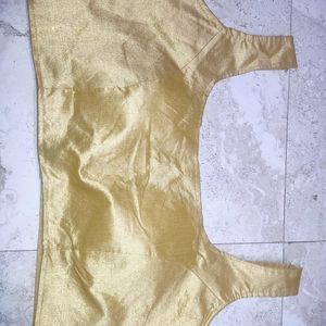 Golden Blouse With Sleeves