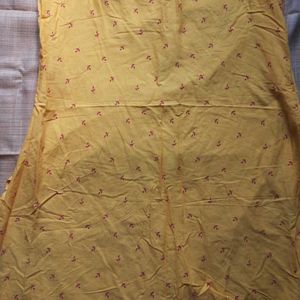 Yellow Short Kurti