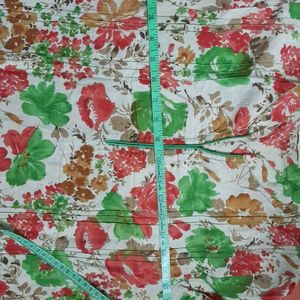 Floral print extremely soft light weight cotton ku