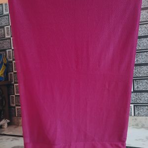 Pink Saree With Blouse