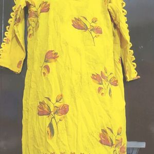 Yellow Cotton Top For Girl Or Woman 40 Bust