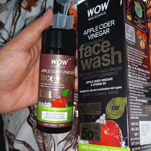 Wow Apple Cider Vinegar Foaming Face Wash New