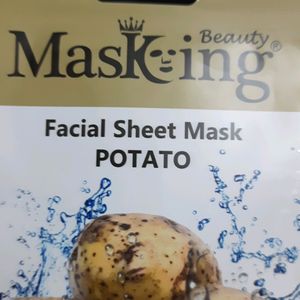 Masking Potato Facial Sheet Mask, Pack Of 1