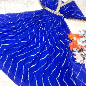 Royal Blue Stylish Gown