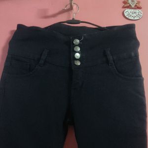 Women High Waist Jeans Combo Black And White....