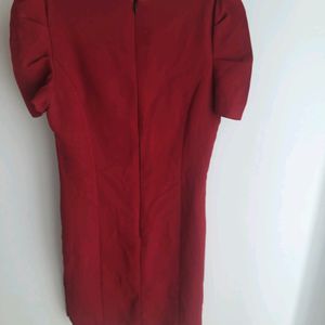 Swell Maroon A-line Dress.