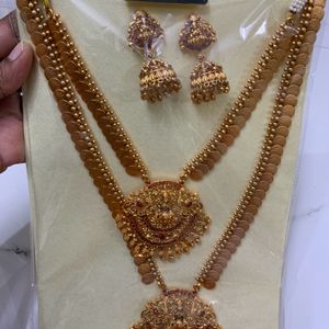 Gold Lakshmi Devi Jewellery Set