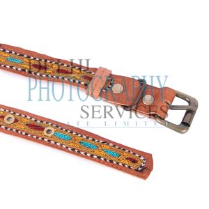 Raw Leather Waist Belt