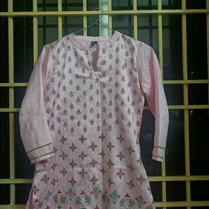 BABY PINK KURTI