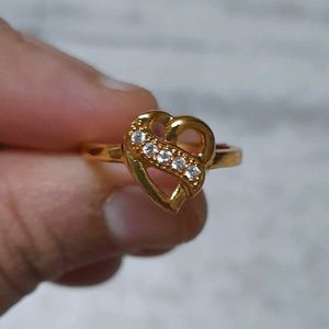 Heart with Stones Ring