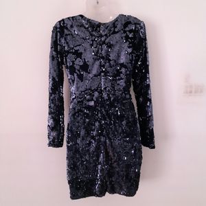 Navy Blue Sequenced Dress (Women's)