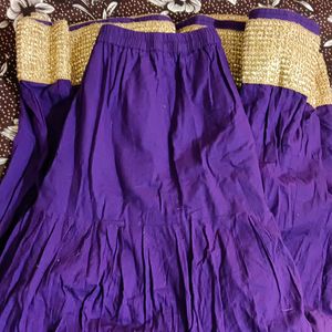 Purple Ethnic Skirt