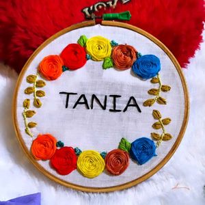 Customized Name Hoop