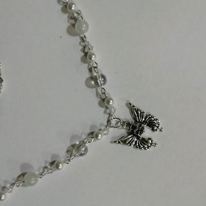 Gothic Skull Butterfly Fairycore Necklace