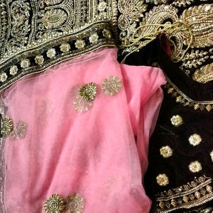 Velvet Heavy Wedding Lehnga