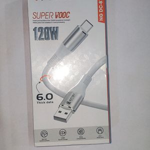 NEXTGEN SUPER VOOC 120 W Type C Data Cable