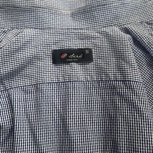 Blue Checked Shirt For Men