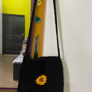 Crochet Sunflower Slingbag