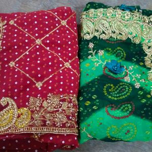 Bandhani Saree Combo Of 2 Best Offer 🔥