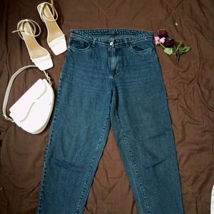 Navy Blue Mom Jeans (Women's