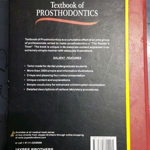 Textbook Of PROSTHODONTICS by Deepak Nallaswamy