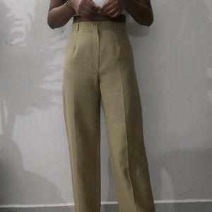 Imported Textured Olive Pants