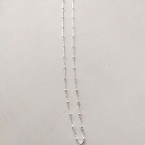 925 Silver Sleek Thin Snack 🥨 Chain 18 inch