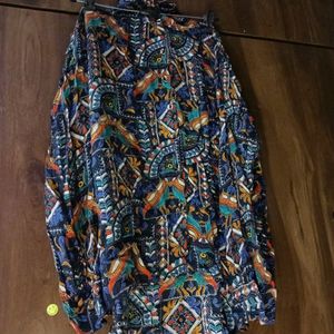 Blue Printed Coord For Womens