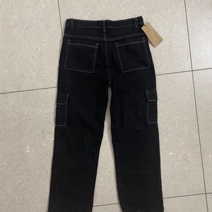 Black Cargo Jeans Size 28