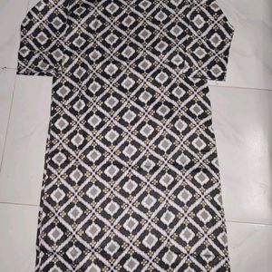 Black Kurti With Print