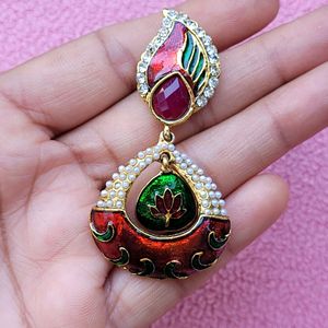 Meenakari Earrings Set