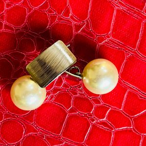 White Pearl Earrings