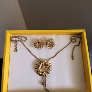 Oxidised Golden Jewellery Set