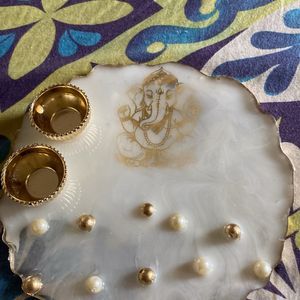 Resin Pooja Thali