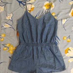 Forever 21 Denim Jumpsuit/Romper