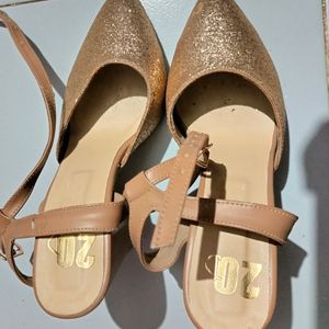 Glittery Golden Sandal