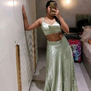 Satin Lehenga Blouse