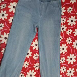 Denim Jeans Trouser Flared Light Blue Colour