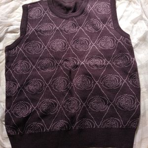 Violet Vest Rose Print Grunge 🎀