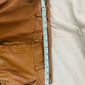 Shein Brown Leather Pant