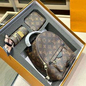 LV GIFT SET OF BAGPACK, LIPSTICK HOLDER& WALLET