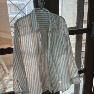 OVERSIZED H&M STRIPE SHIRT