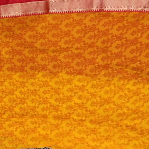 Yellow Border Saree